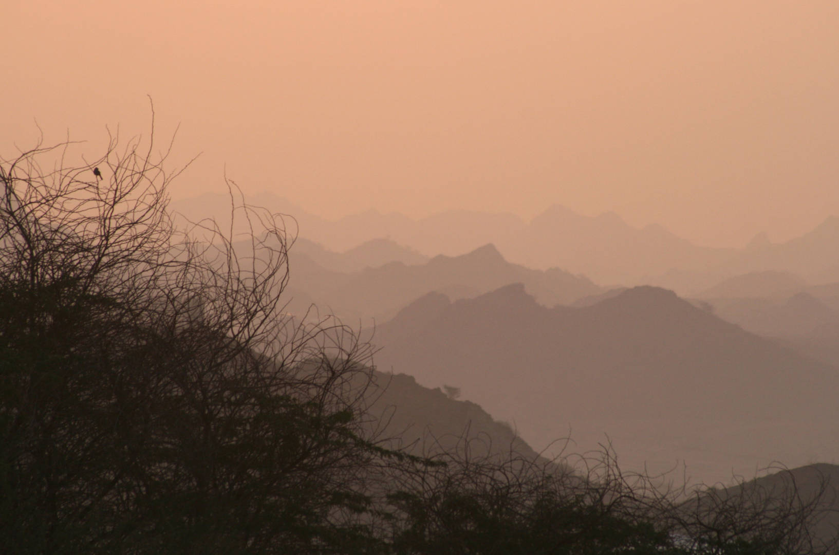 Sunset Time: Hajar Mountain