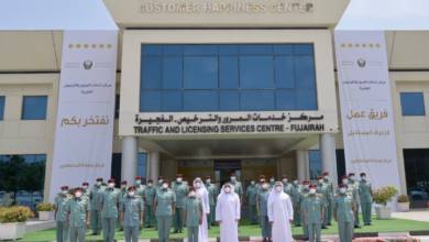 Photo of Saif bin Zayed unveils 6-star plate for Traffic & License Center in Fujairah