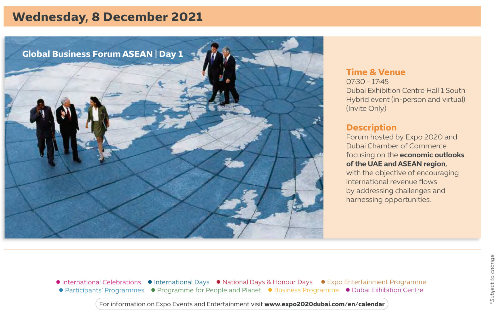 Expo 2020 Events Calendar Fujairah Observer