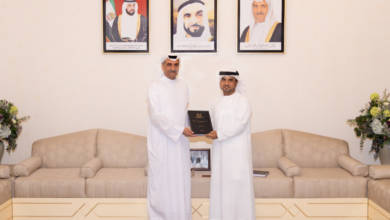 Photo of Fujairah Ruler receives Emirati PhD recipients