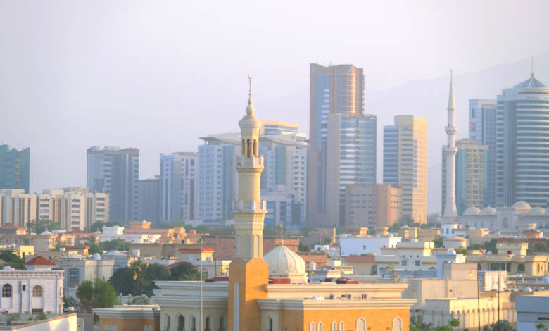 City view from Fujairah Fort