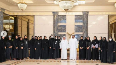 Photo of H.H. Mohammed Al Sharqi Receives Higher Colleges of Technology in Fujairah and Congratulates Them on Emirati Women’s Day