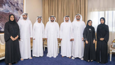 Photo of H.H Sheikh Mohammed Al Sharqi receives members of the Fujairah Youth Council and reviews its projects and initiatives