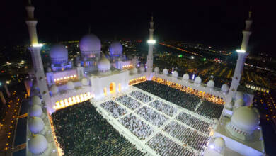 Photo of Record 60,310 worshippers at Sheikh Zayed Grand Mosque