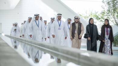 Photo of Theyab bin Mohamed bin Zayed tours COP28 UAE Green Zone