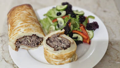 Photo of Cheesy Potato and Mince Roll