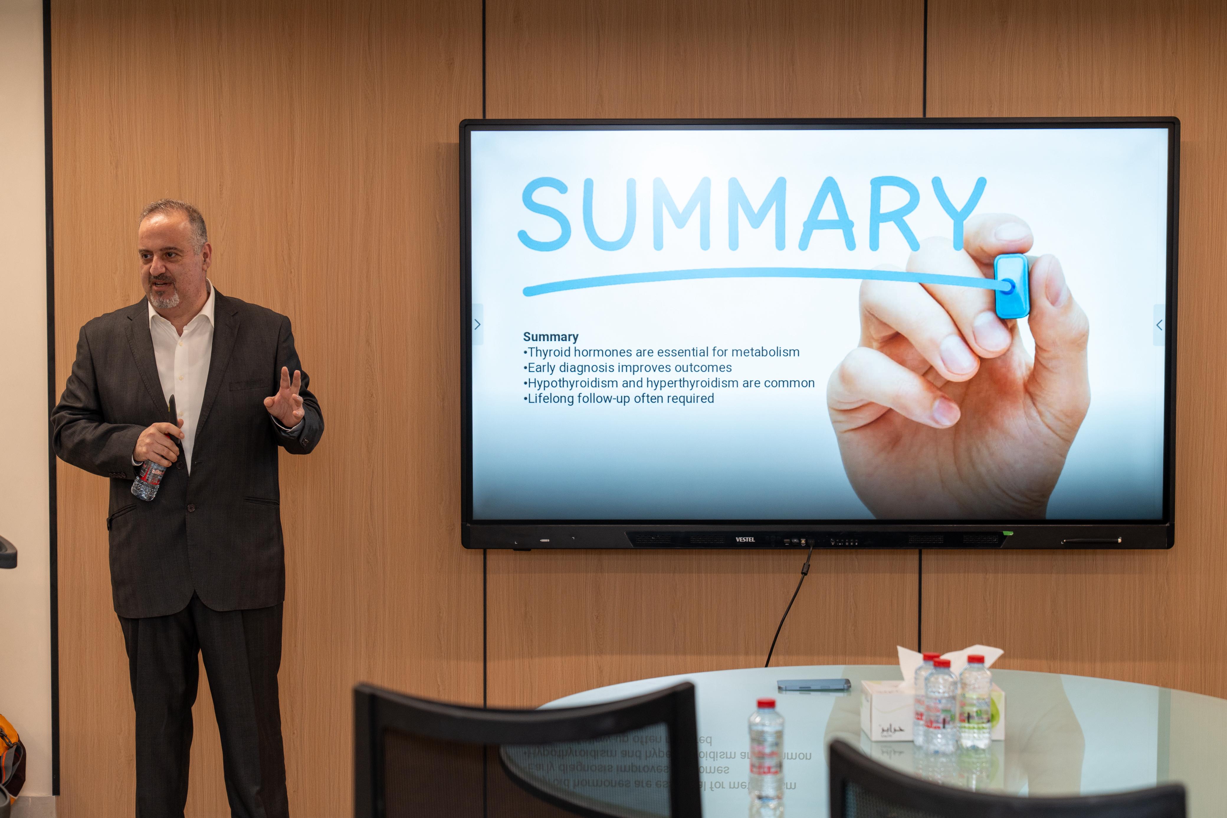 Photo of Al Sharq Hospital mark World Thyroid Awareness Month