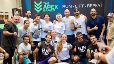 Photo of Fujairah community represents at the Apex Games, Dubai.